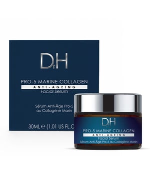 Dr H Pro-5 Marine Collagen Anti-Ageing Facial Serum 30ml for Loss of Firmness, Fine Lines, Wrinkles