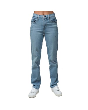Levis Dammjeans 724 i bomull med hög midja (Ljusblå)