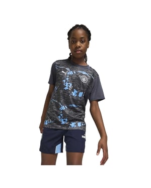 Puma Manchester City FC voetbalshirt voor kinderen, Prematch 24/25 (Koel Grijs)