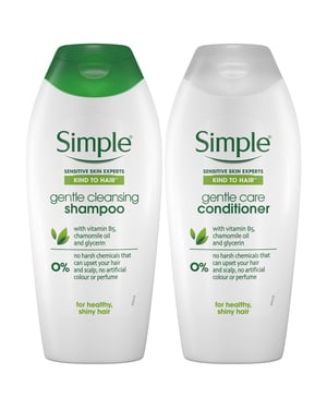Simple Kind to Hair Shampoo & Conditioner Bundle 400ml
