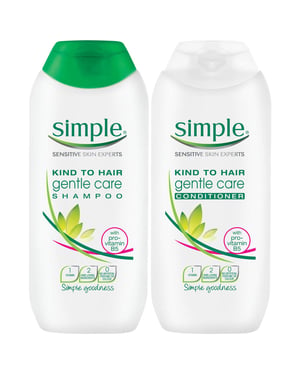 Simple Kind to Hair Shampoo & Conditioner Bundle 200ml