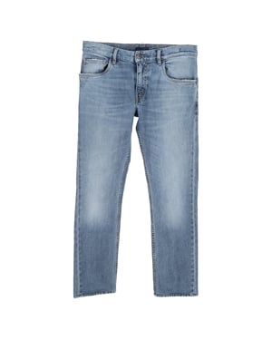 Prada Low-Rise Jeans in Blue Cotton Denim