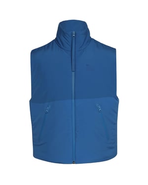 Lacoste Tweekleurig mouwloos vest voor dames (Koninkrijk Blauw)