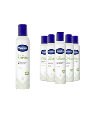 Vaseline ProDerma Aloe Sensitive Anti Perspirant Deodorant For Women 250ml, 6pk