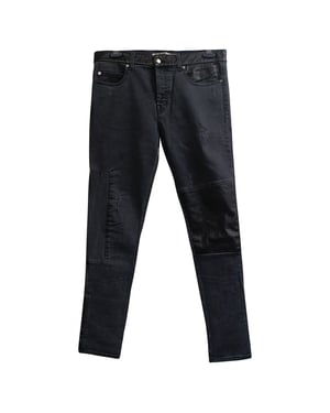 Alexander Mcqueen Mid-Rise Distressed Slim-Fit Jeans n Black Cotton