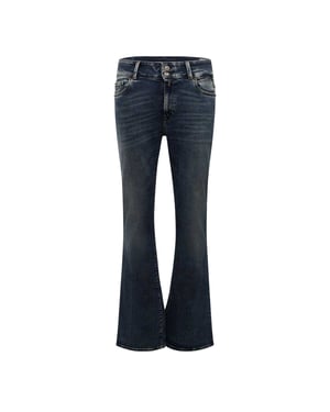 Replay Dames Nieuwe Luz Bootcut Jeans (Blauw)