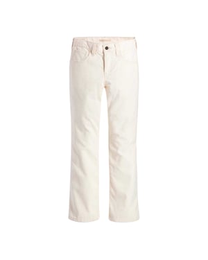 Levis Middy katoenen bootcut-jeans voor dames (Crème)