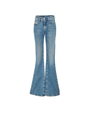 Diesel Ebbey-jeans med bootcut-passform för kvinnor/damer (Blå denim)