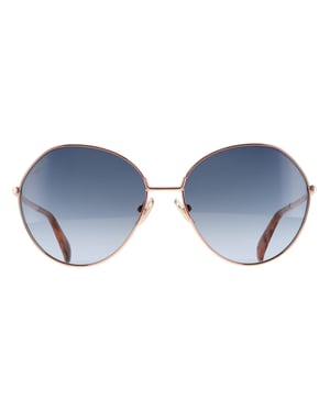 Max Mara Round Womens Gold Blue Gradient MM0096