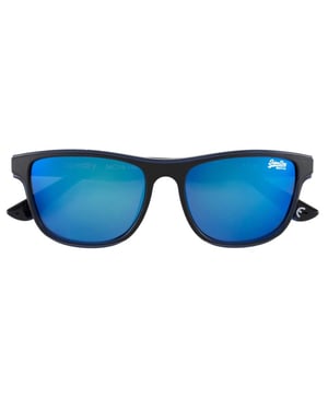 Superdry Rectangle Mens Black Blue Mirror SDS Rockstep