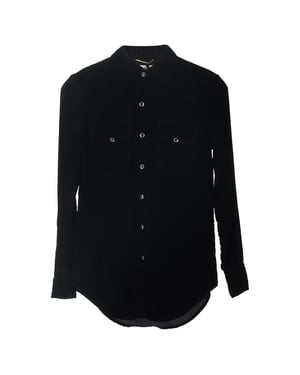 Saint Laurent Skjorta med knappar i svart sammet