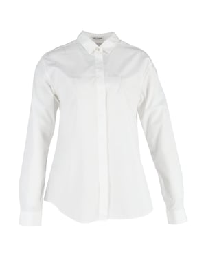 Saint Laurent Oxford overhemd van wit katoen
