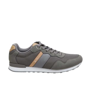 Ben Sherman Platte sneakers met logo voor heren (Grijs/Bruin)