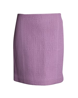 Gewatteerde rok van Bottega Veneta in roze leer