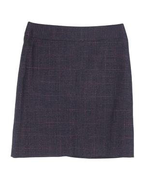 See by Chloé geruite minirok van katoen in marineblauw.