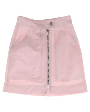 Isabel Marant minirok met ritssluiting aan de voorkant in roze katoen