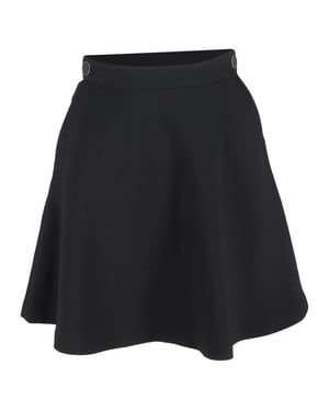 Sandro A-lijn minirok in zwart polyester