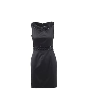Blumarine Blugirl zijden cocktailjurk met kristallen versiering - jaren 2000