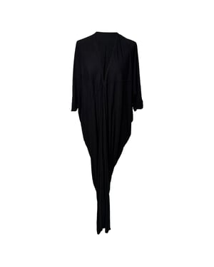 Rick Owens Concordians Kite Maxi Dress in Black Viscose
