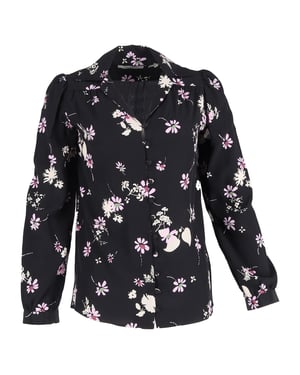 Valentino Crêpe de Chine blouse van zijde met bloemenprint