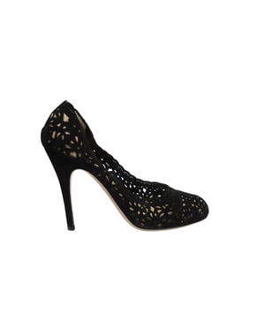 Valentino Garvani Laser Cut Pumps 115 in zwart suède
