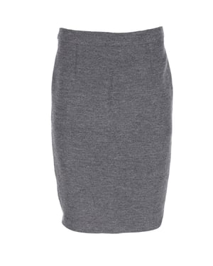 Lanvin kokerrok van grijze wol
