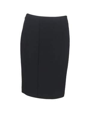 Boss by Hugo Boss Nauwsluitende rok tot de knie met panelen in zwarte wol