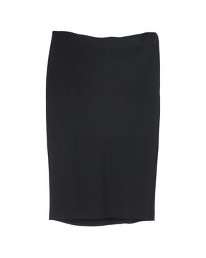 Givenchy Asymmetrische Gekruiste Knierok in Zwart Polyester