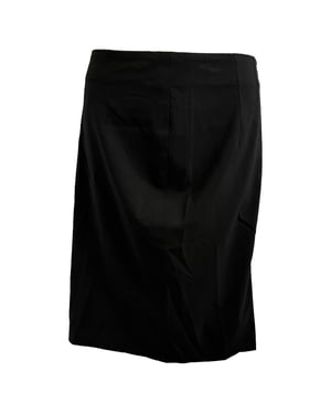 Hugo Boss mini-kokerrok van zwarte wol