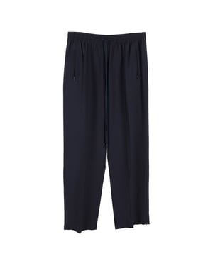 Chloé broek met trekkoord in marineblauw polyester