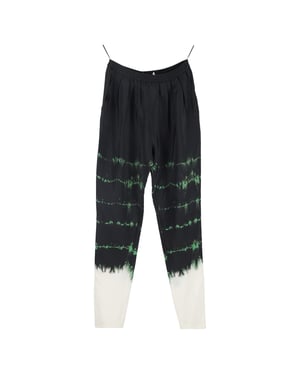 Stella McCartney Tie-Dye Mönstrade Byxor i Svart Siden