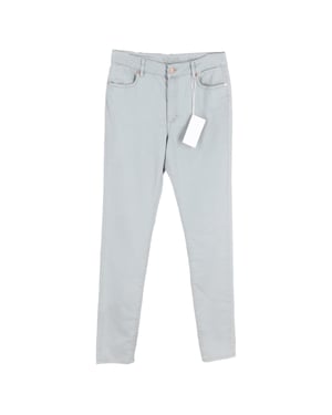 Escada jeans met rechte pijpen in lichtgrijze katoenen denim