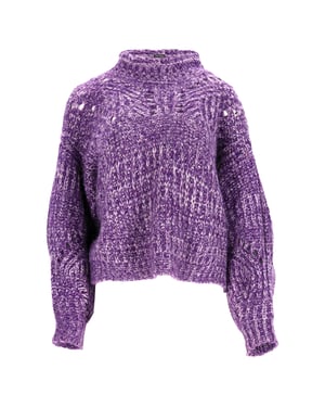 Isabel Marant Jarren coltrui in paars mohair
