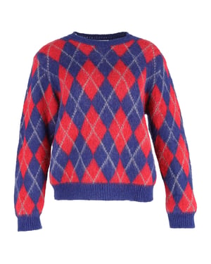 Sandro Jona Argyle trui in veelkleurige acryl