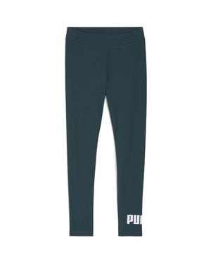 Women's Puma No. 1 Logo Leggings in Green Terrain