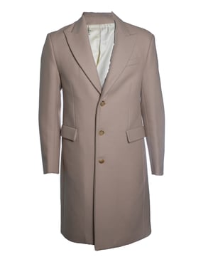 Amiri, beige wollen jas