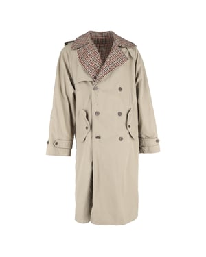 Balenciaga vändbar trenchcoat i beige bomull