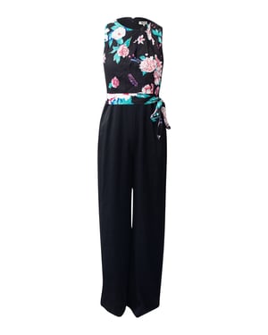Diane Von Furstenberg Vivian jumpsuit in zwart triacetaat
