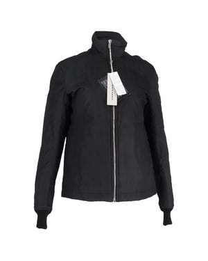 Rick Owens parka met rits in zwart katoen