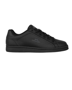 Slazenger Platte sneakers van essenhout voor kinderen (Zwart/Kool)