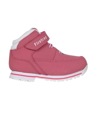 Firetrap Leren laarzen van babyneushoornleer (Roze/Wit)