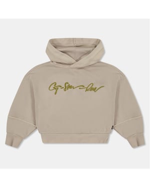Girls G Star Ovs Hoodyd Sw G in Lt Buff Yellow