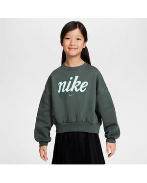 Girls Nike G Nsw Clb Flc B in Vintage Green/G