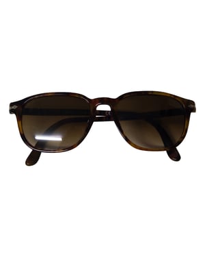 Ray-Ban gepolariseerde zonnebril in bruin en zwart acetaat.