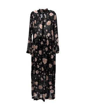 Ganni Carlton maxi-jurk van georgette met bloemenprint van viscose
