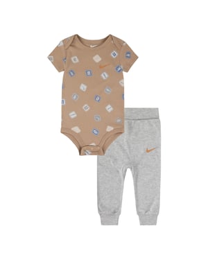 Girls Nike Aop Body Suit L in Grey Heather