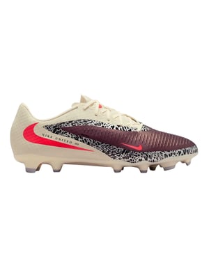 Nike Voetbalschoenen voor heren van de Academy-serie, voor harde ondergrond (Bordeauxrood/Digitale print)
