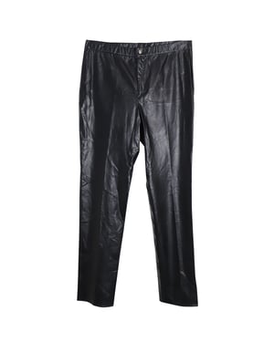 Isabel Marant Etoile Slim Fit Broek in Zwart Kunstleer