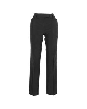 Prada rechte broek van polyester in zwart