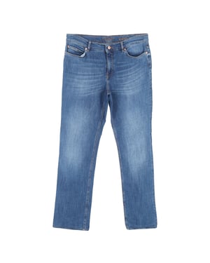Escada Sport raka jeans i blå bomullsdenim